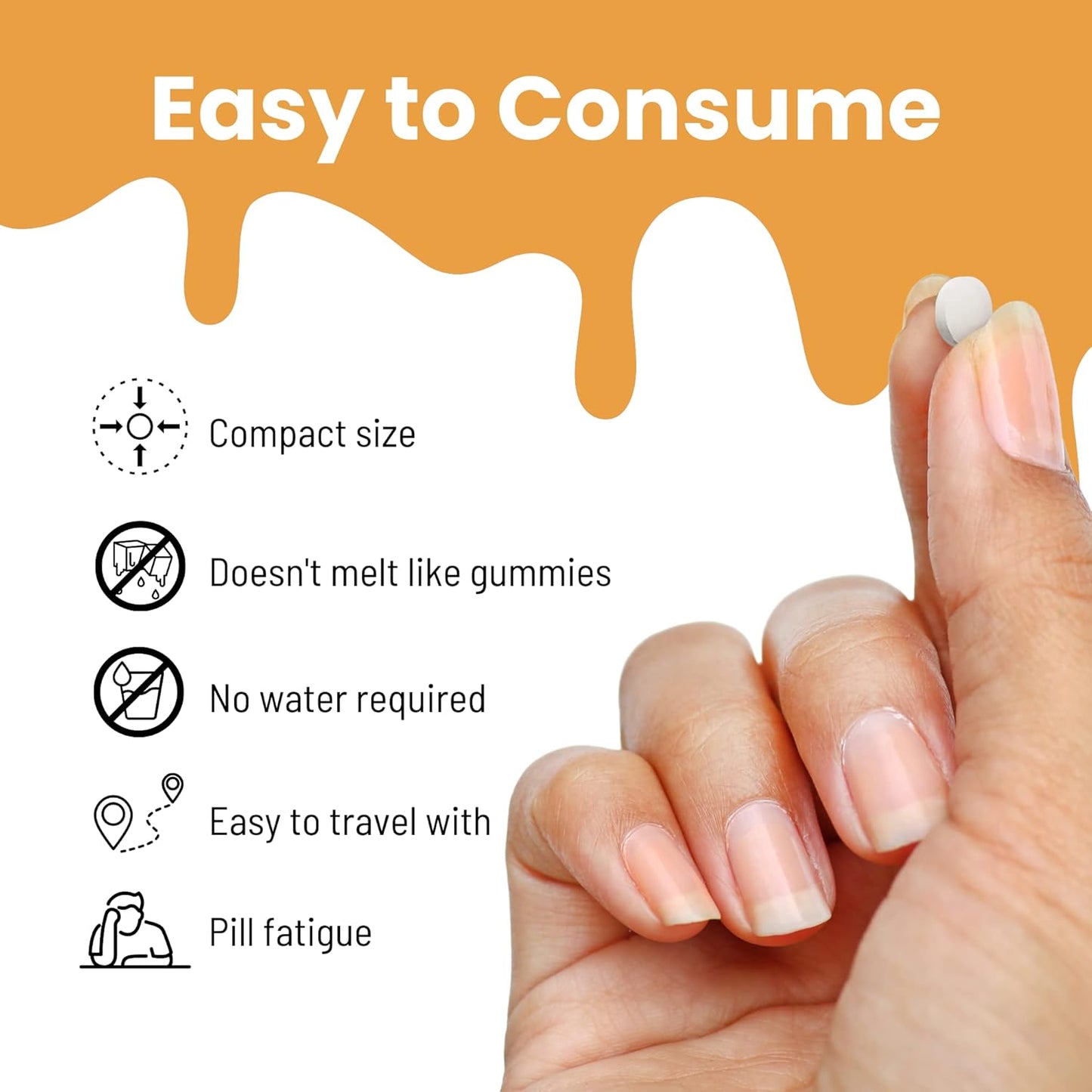 Nutra Meltz Vitamin B12 5000 mcg Quick Dissolving Tablets - Methylcobalamin for Energy, Cognition, Red Blood Cells - Strawberry & Kiwi Flavor - 60 Tablets