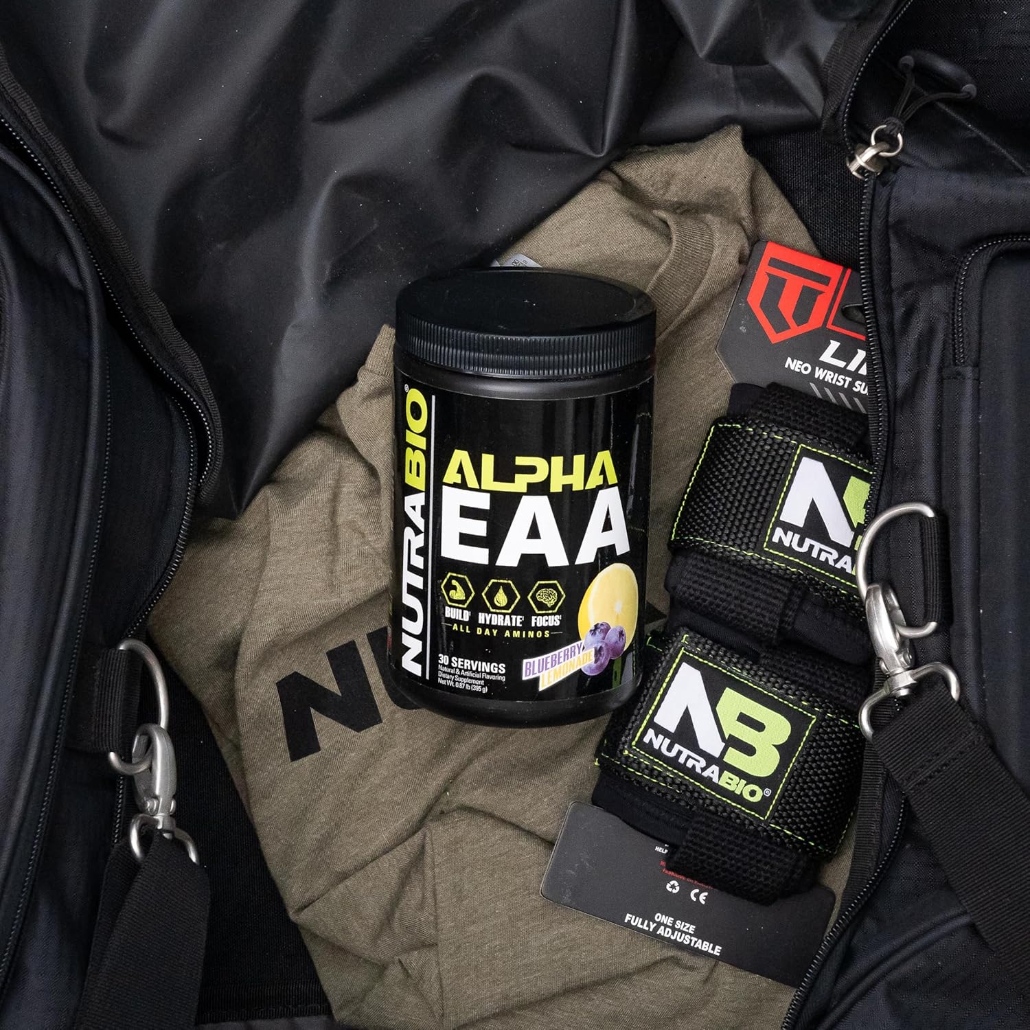 NutraBio Alpha EAA Hydration & Recovery Supplement - Full Spectrum BCAA Matrix with Electrolytes, Nootropics, Coconut Water - Blueberry Lemonade Flavor - Energy, Focus & Hydration