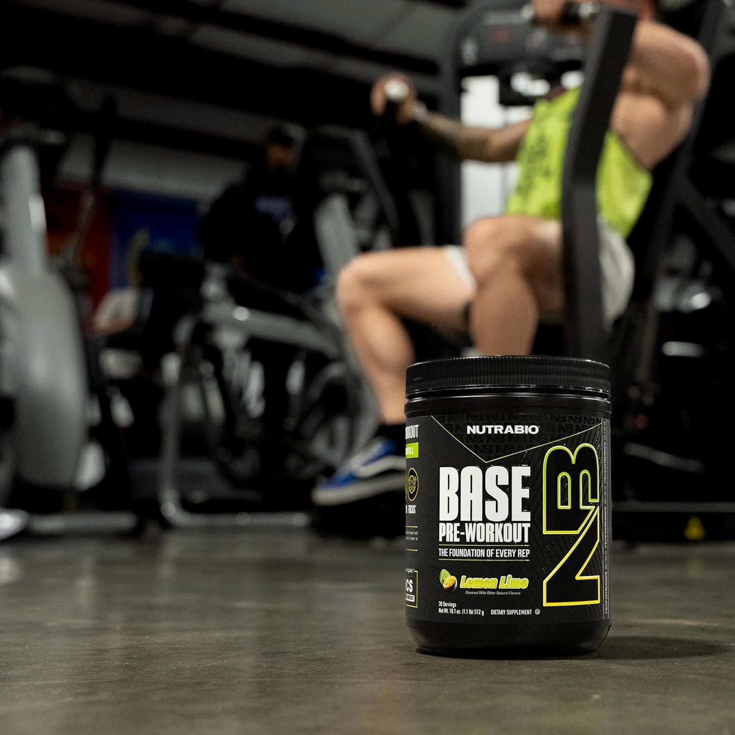 NutraBio Base Pre-Workout Powder - Energy, Focus, Endurance, Hydration - Men and Women - Lemon Lime - 30 Servings