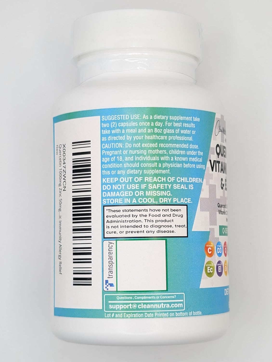 Nutraceutical Immune Defense Support Supplement with Quercetin, Zinc, Vitamin C, Vitamin D, and More - Allergy Relief for Adults (5 Pack)