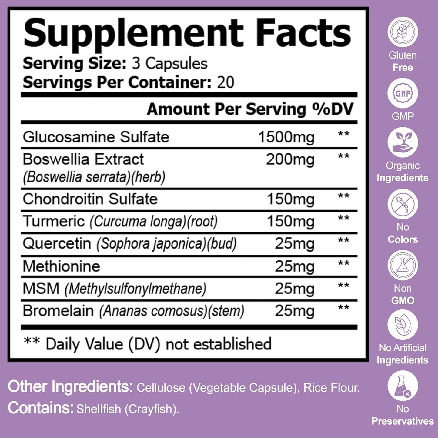 Nutradora Ultra Joint Support Supplement - Advanced Joint Health Capsules for Flexibility and Support - 60 Capsules Made in USA