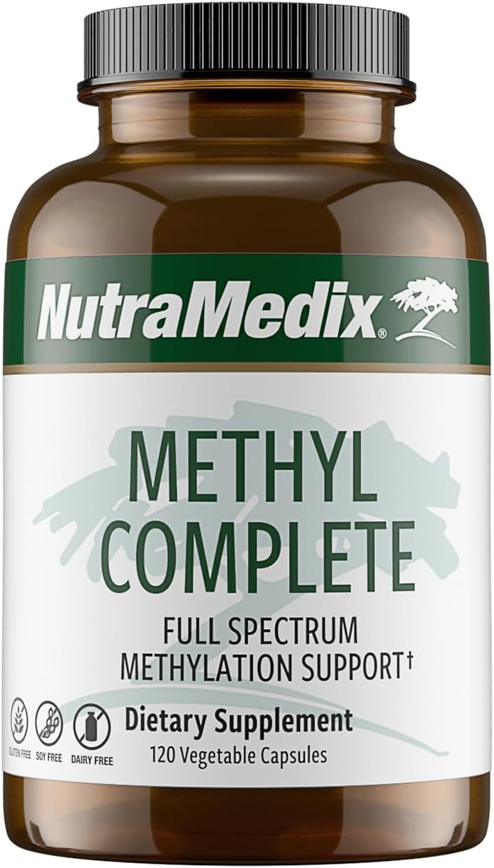 NutraMedix Methyl Complete Capsules - Methylation & Energy Support with B Vitamins, Creatine, & Betaine - 120 Count