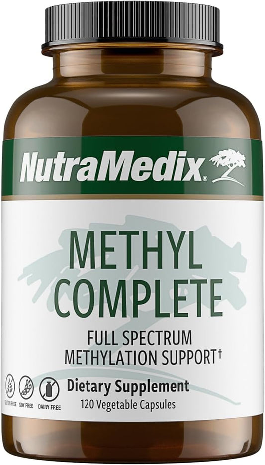 NutraMedix Methyl Complete Capsules - Methylation & Energy Support with B Vitamins, Creatine, & Betaine - 120 Count