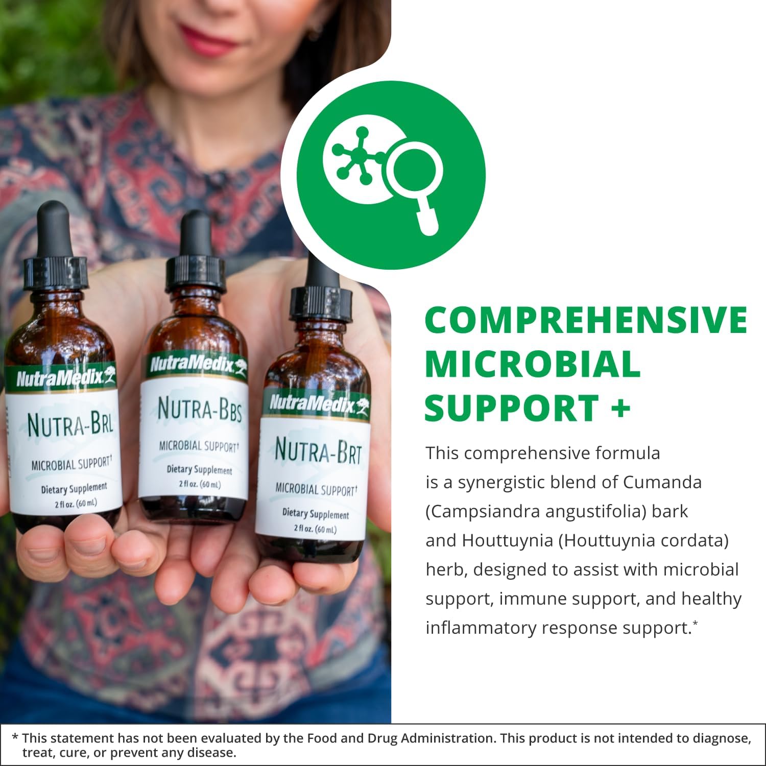 NutraMedix Nutra BRT Liquid Herbal Supplement - Gut Health & Immune Support - Cumanda Bark & Houttuynia Leaf - Digestive Health & Immune System Booster - 60mL - BoostGo Australia