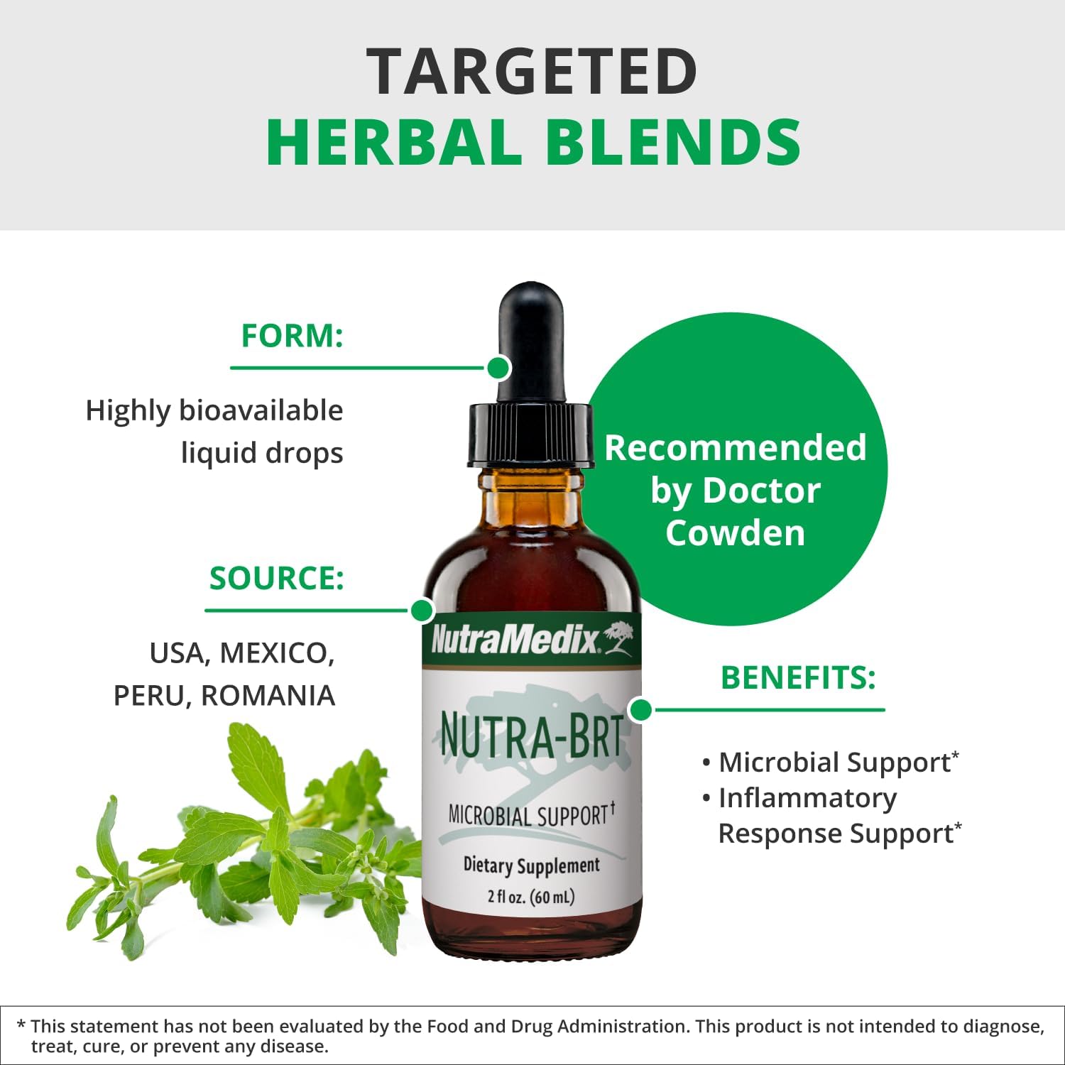 NutraMedix Nutra BRT Liquid Herbal Supplement - Gut Health & Immune Support - Cumanda Bark & Houttuynia Leaf - Digestive Health & Immune System Booster - 60mL - BoostGo Australia