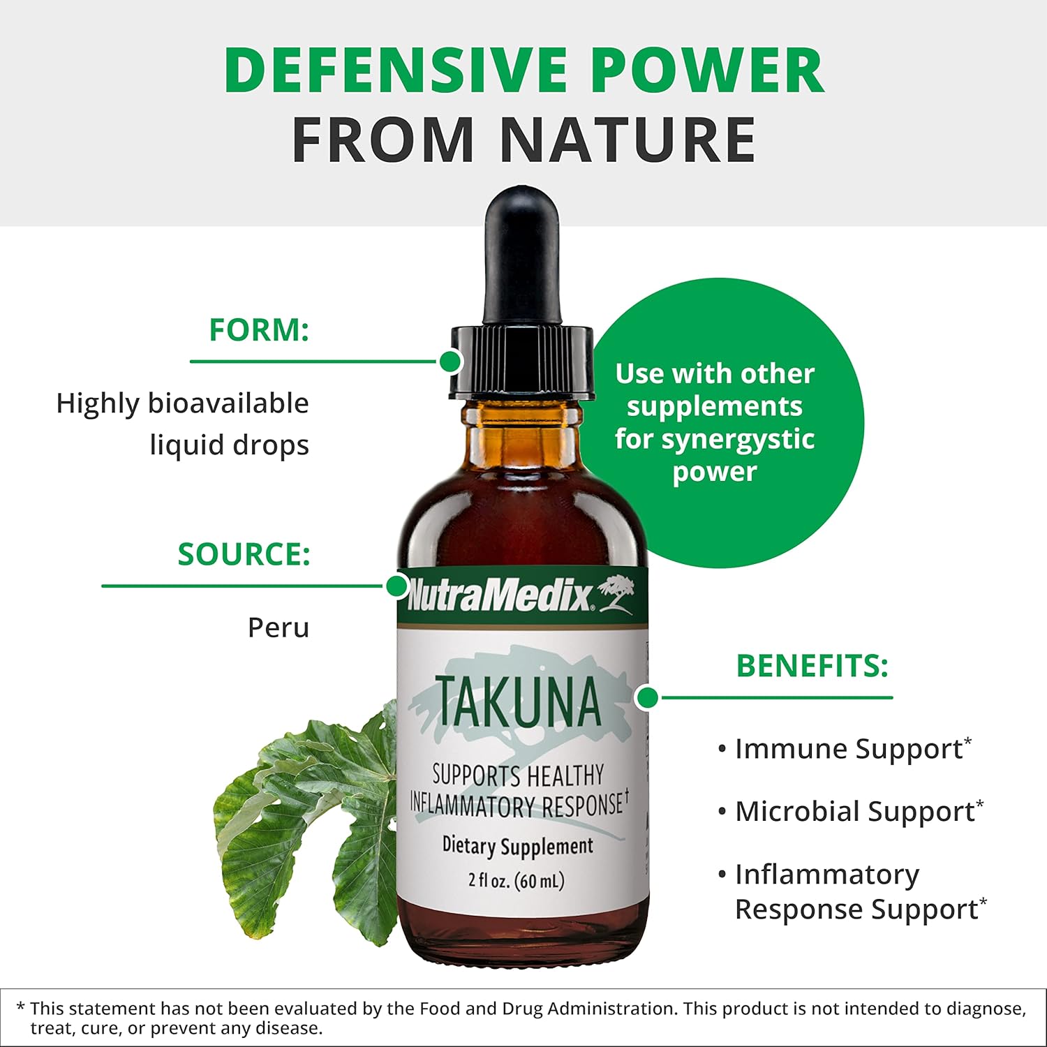 NutraMedix Takuna Blanca Bark Extract Immune Support Liquid Supplement for Women & Men - Bioavailable Fast-Absorbing Vitamins (1oz) - BoostGo Australia