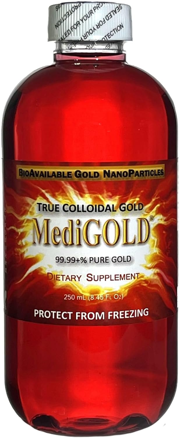 Nutraneering MediGOLD® True Colloidal Gold AuNP Nutritional Supplement - 250 mL Bottle