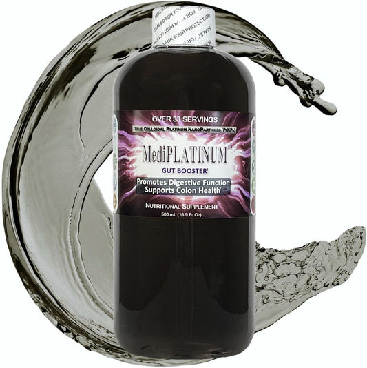 Nutraneering MediPLATINUM Gut Booster True Colloidal Platinum PtNP Supplement - 500 mL Bottle