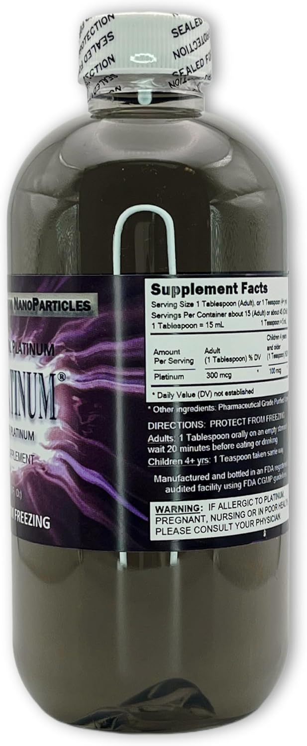 Nutraneering MediPLATINUM True Colloidal Platinum Supplement - 250 mL (8.45 Fl Oz) Clear BPA-Free Bottle