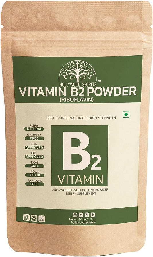Nutranix BHM Vitamin B2 Riboflavin Powder - 50gm - High-Quality Dietary Supplement