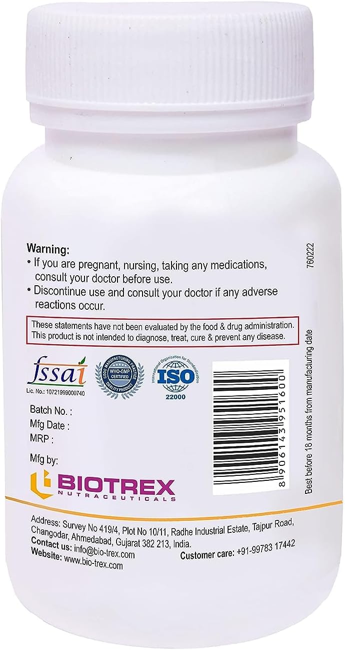 Nutranix TNA Vitamin B6 (Pyridoxine HCl) Supplement - 60 Vegetarian Capsules
