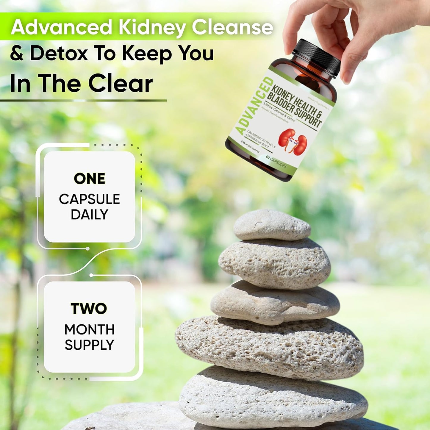 NutraPro Kidney Cleanse & Bladder Support Supplement with Chanca Piedra - Detox, Repair, and Restore Kidney Function