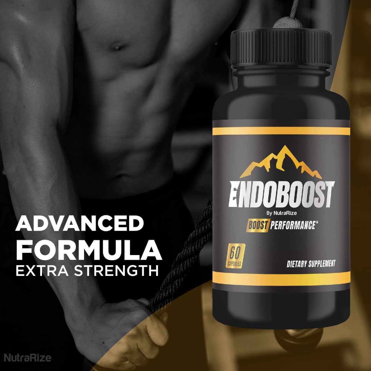NutraRize Endoboost for Men - Advanced Performance Supplements for Men's Health - Official Reviews - 60 Capsules