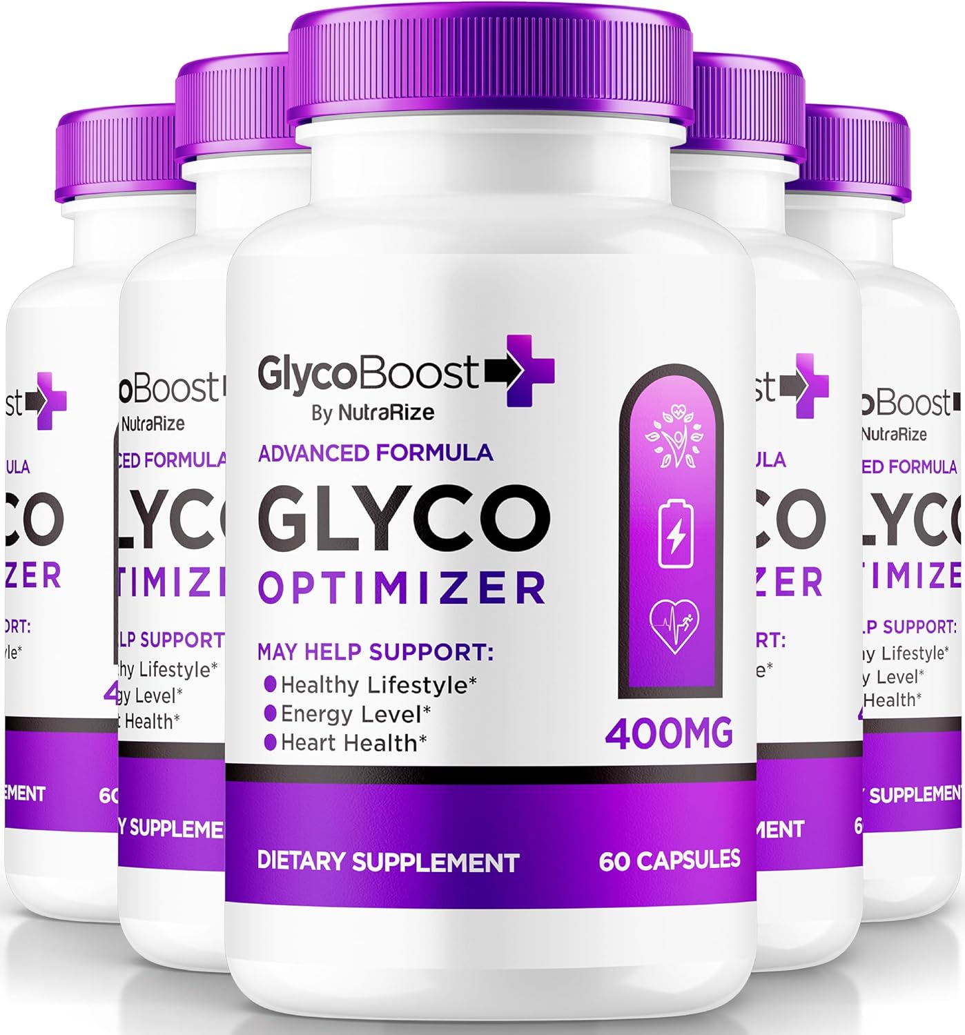 NutraRize GlycoBoost Capsules - Healthy Blood Support Formula (300 Capsules)