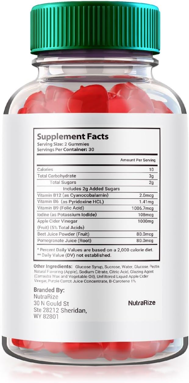 NutraRize Keto IQ ACV Gummies - Advanced Weight Loss Support - Fast-Acting Slimming Diet Gummies - 60 Gomitas