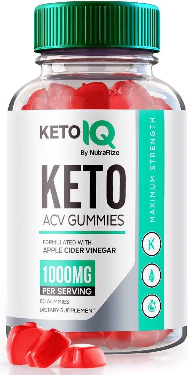 NutraRize Keto IQ ACV Gummies - Advanced Weight Loss Support - Fast-Acting Slimming Diet Gummies - 60 Gomitas