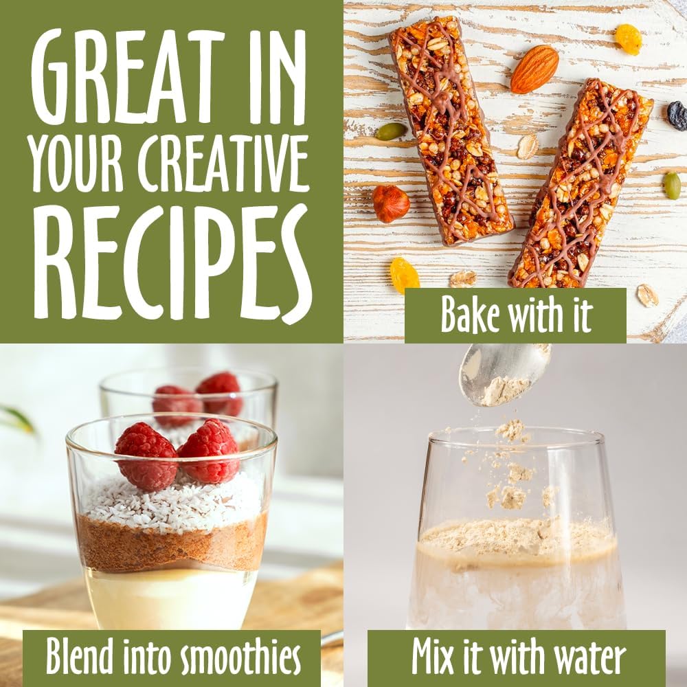 Nutrasumma Unflavored Pea Protein Powder - 100% Plant Based, Sugar Free, 2.14 LB Vegan Protein Powder