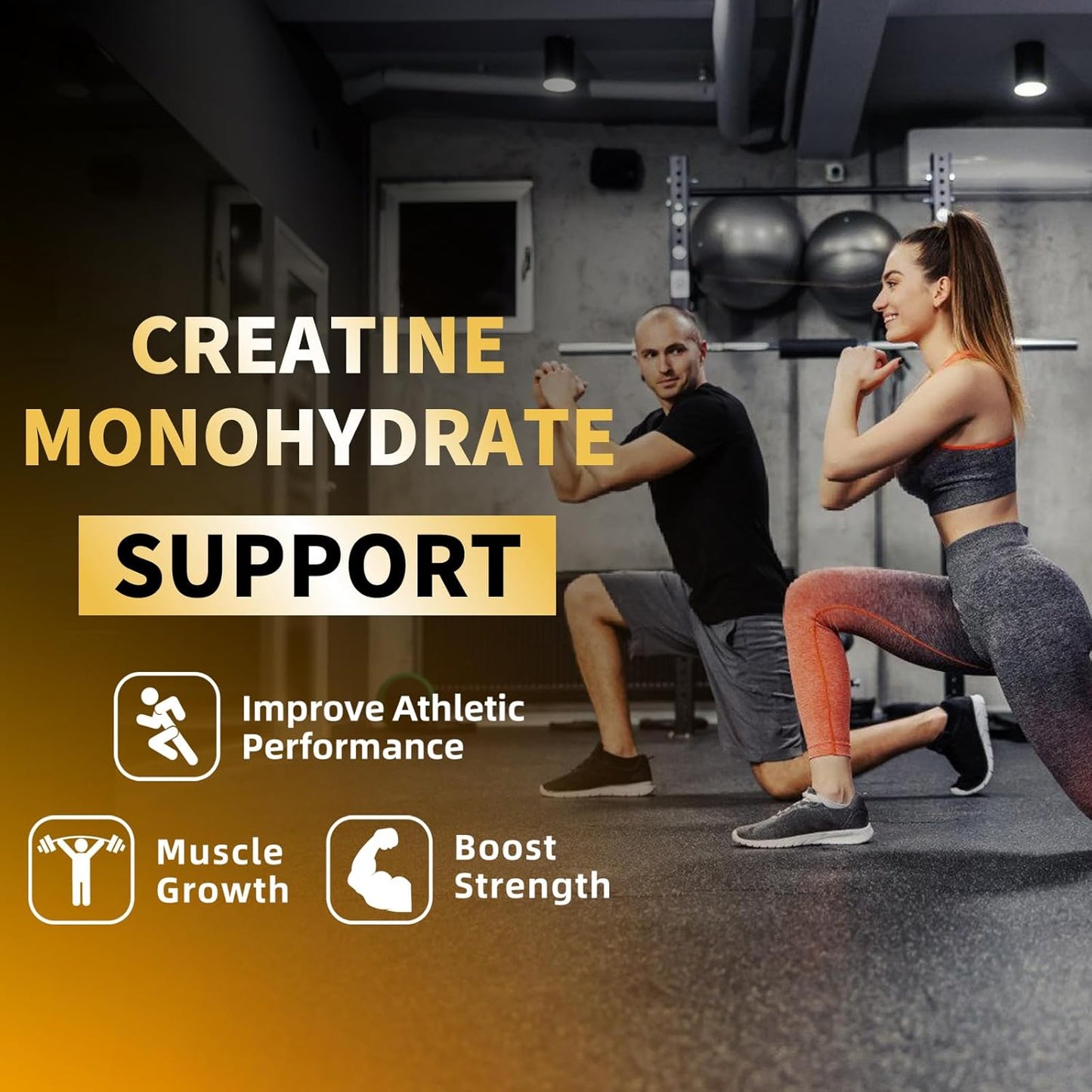 Nutravita Creatine Monohydrate Gummies - 5g per Serving - Sugar Free, Vegan, Pineapple Flavor - 120 Count Bottle for Men and Women - BoostGo Australia