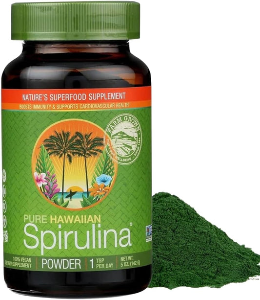 Nutrex Hawaii Hawaiian Spirulina Powder - Vegan Superfood for Immune Support, Heart Health, and Energy Boost - 5 oz - BoostGo Australia