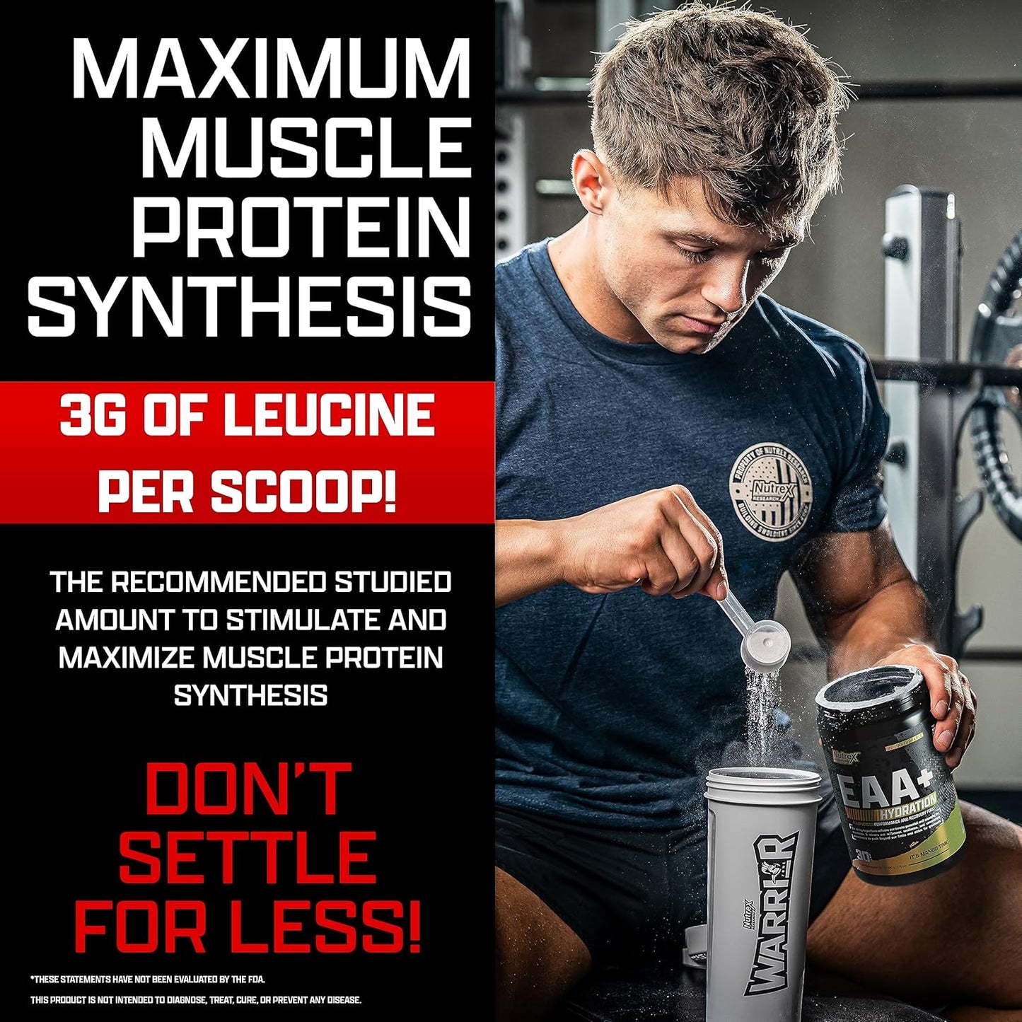Nutrex Research EAA Hydration Blueberry Lemonade Amino and Creatine Monohydrate Powder for Enhanced Performance and Hydration