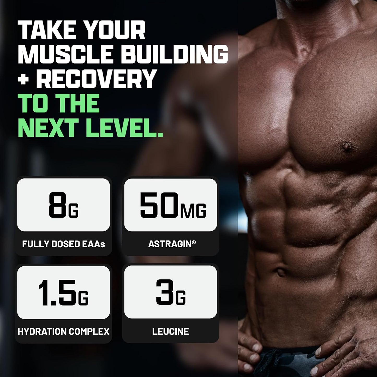 Nutrex Research EAA Hydration Powder - Muscle Recovery, Strength, Endurance - 8g Amino Acids + Electrolytes - Apple Pear Flavor - 30 Servings