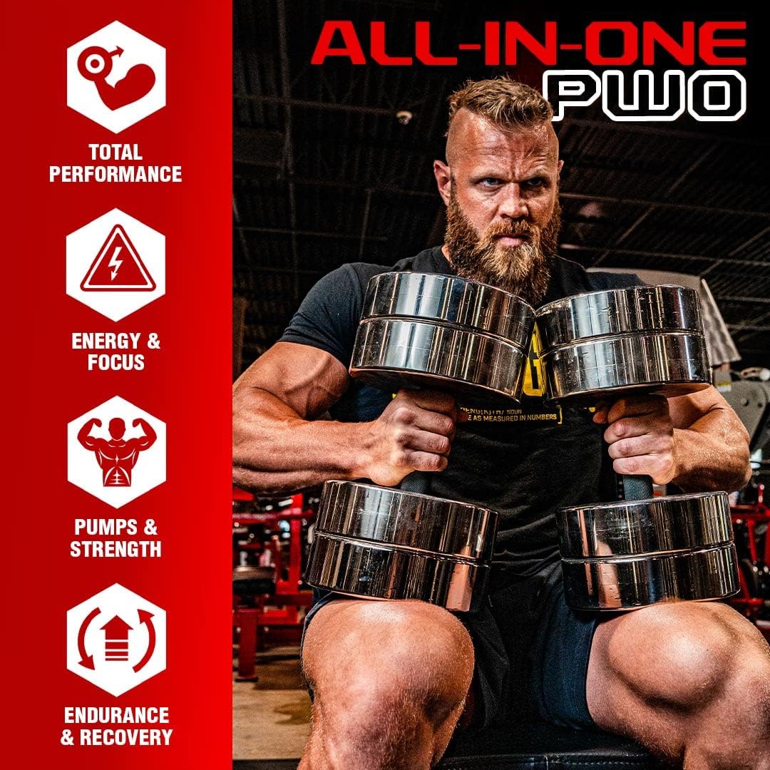 Nutrex Research Outlift Pre-Workout Powerhouse, Citrulline, BCAA, Creatine, Beta-Alanine, Taurine, Fruit Punch, 20 Servings