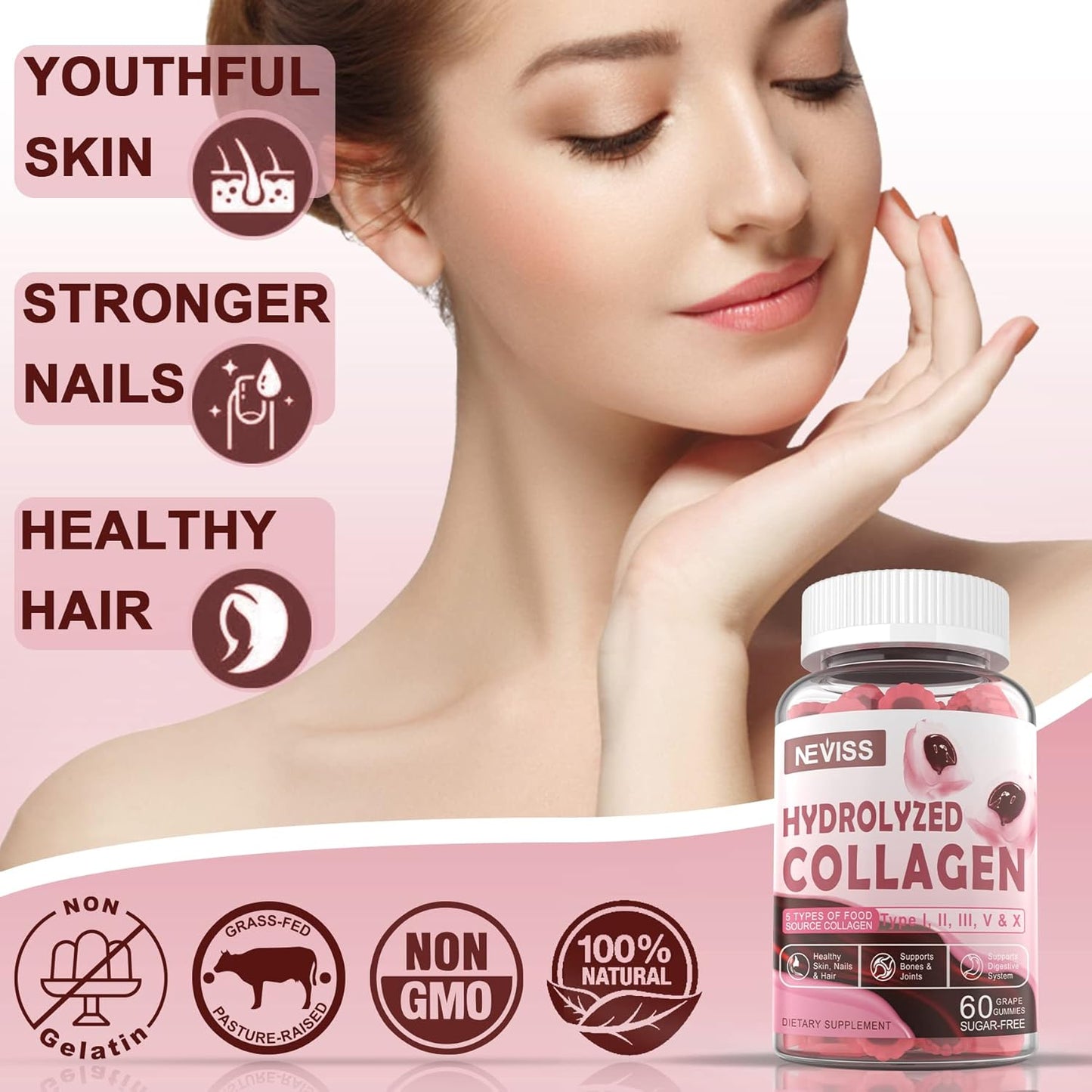 Nutri-Collagen & Vitamins Gummy Bundle: Hydrolyzed Collagen + Vitamin ADK with B12