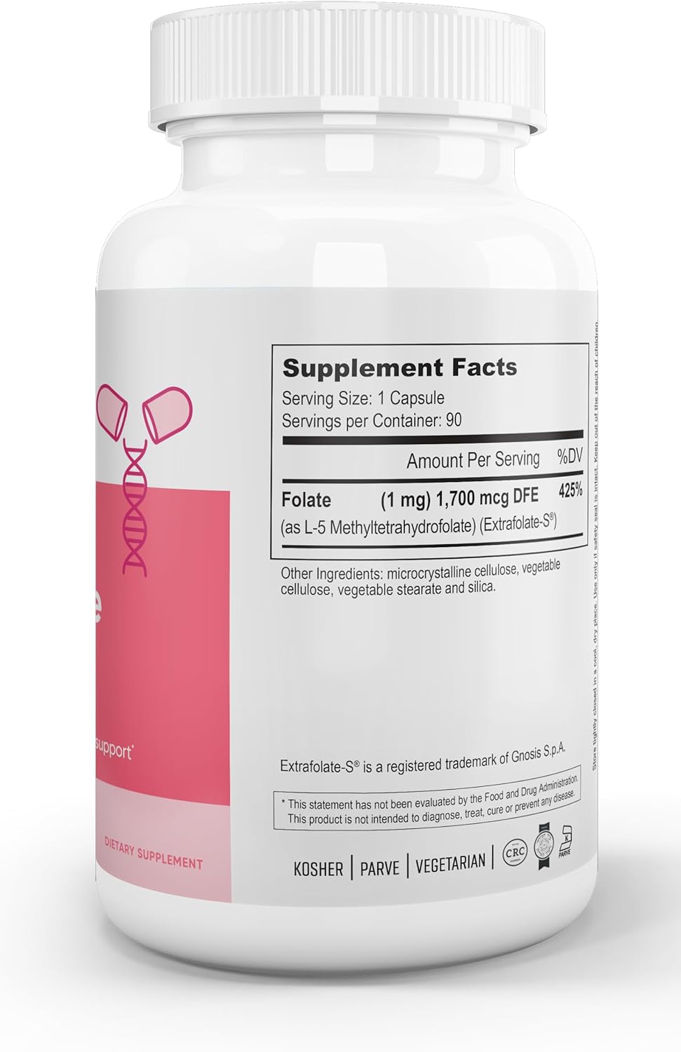 Nutri Supreme Advanced Methyl Folate 1mg - 90 Vegetarian Capsules