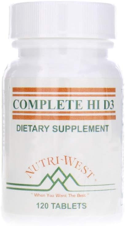 Nutri-West Hi D3 120 Tablets - High-Quality Vitamin D Supplement for Optimal Health and Wellness