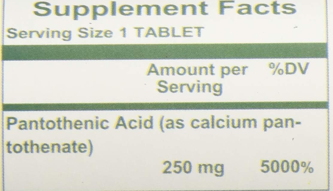 Nutri-West Pantothenic Acid Supplement - 90 Tablets for Enhanced Health and Wellbeing