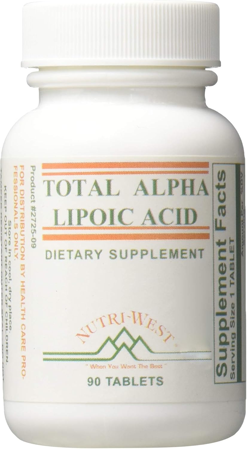 Nutri-West Total Alpha Lipoic Acid 90 - Antioxidant Support Supplement