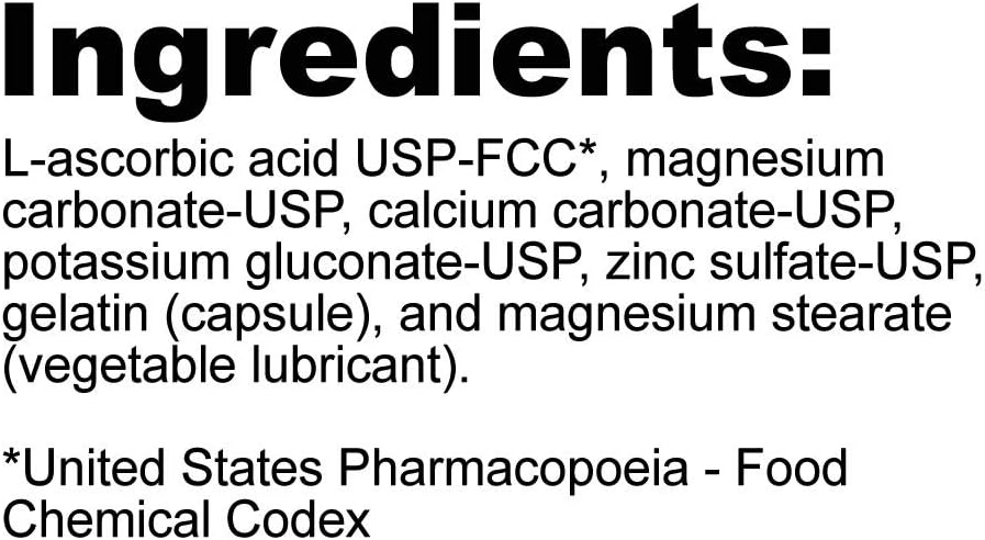 NutriBiotic Buffered Vitamin C Capsules - 500mg, 250 Count | Pharmaceutical Grade with Essential Minerals for Antioxidant & Collagen Boost | Non-GMO & Gluten-Free