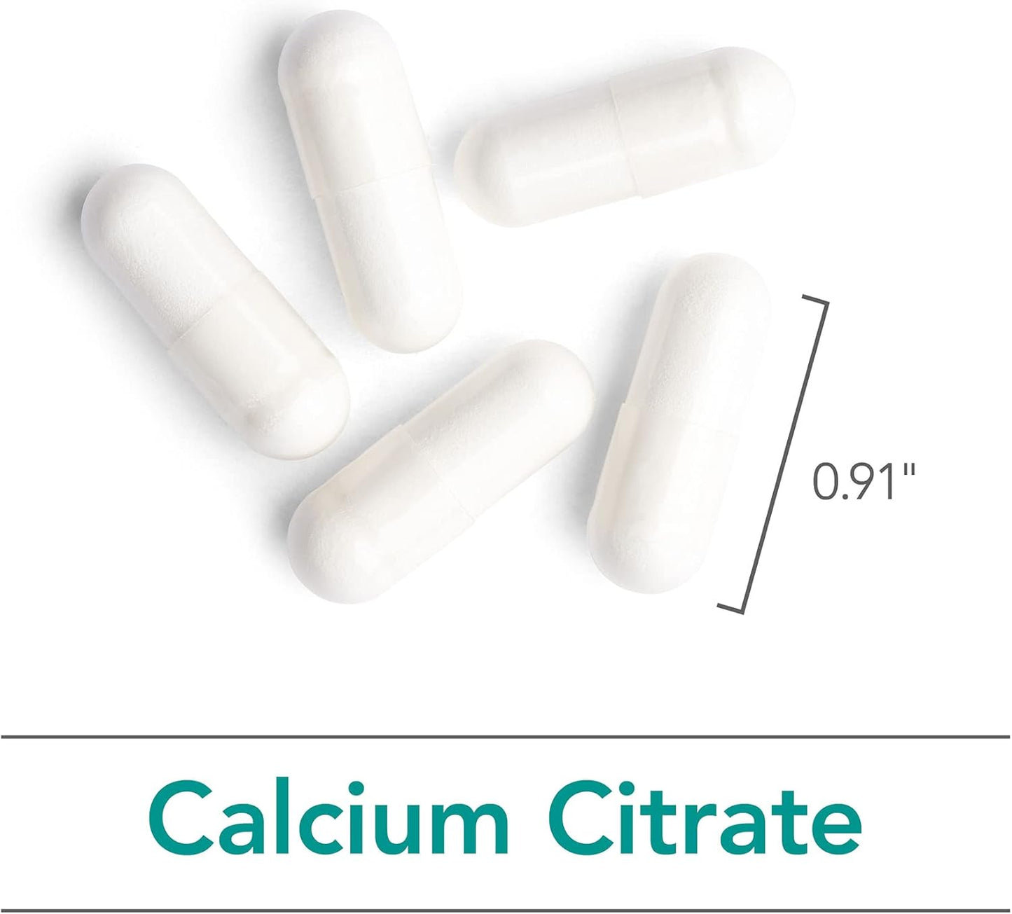 Nutricology Calcium Citrate Supplement - 150mg Vegetarian Capsules for Bone Strength and Absorption - 180 Count