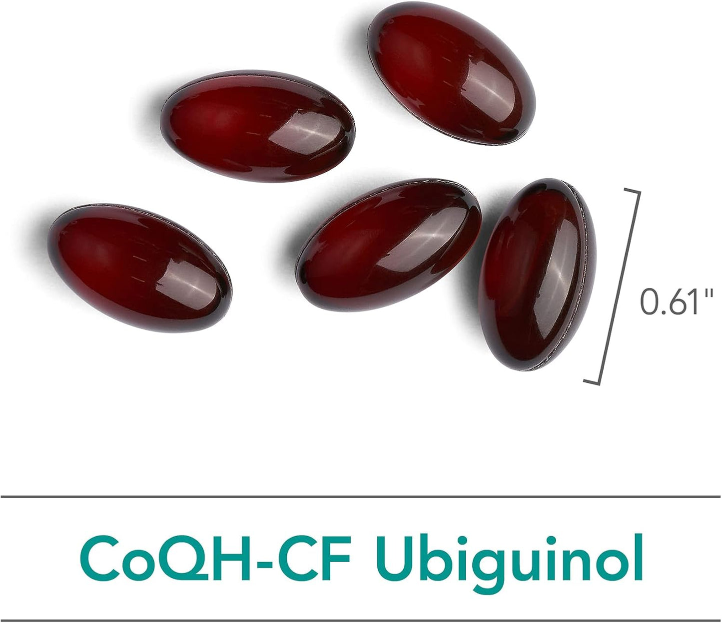 Nutricology CoQH-CF Ubiquinol 100mg Softgels - Cardiovascular & Immune Health Support, Non-Oxidized CoQ10, Bioavailable - 60 Count