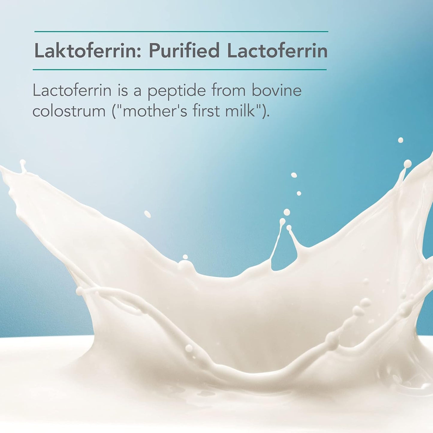 Nutricology Laktoferrin 350mg Supplement with Bovine Colostrum and Immune Peptide - Iron Support for Immune Health - 120 Vegicaps