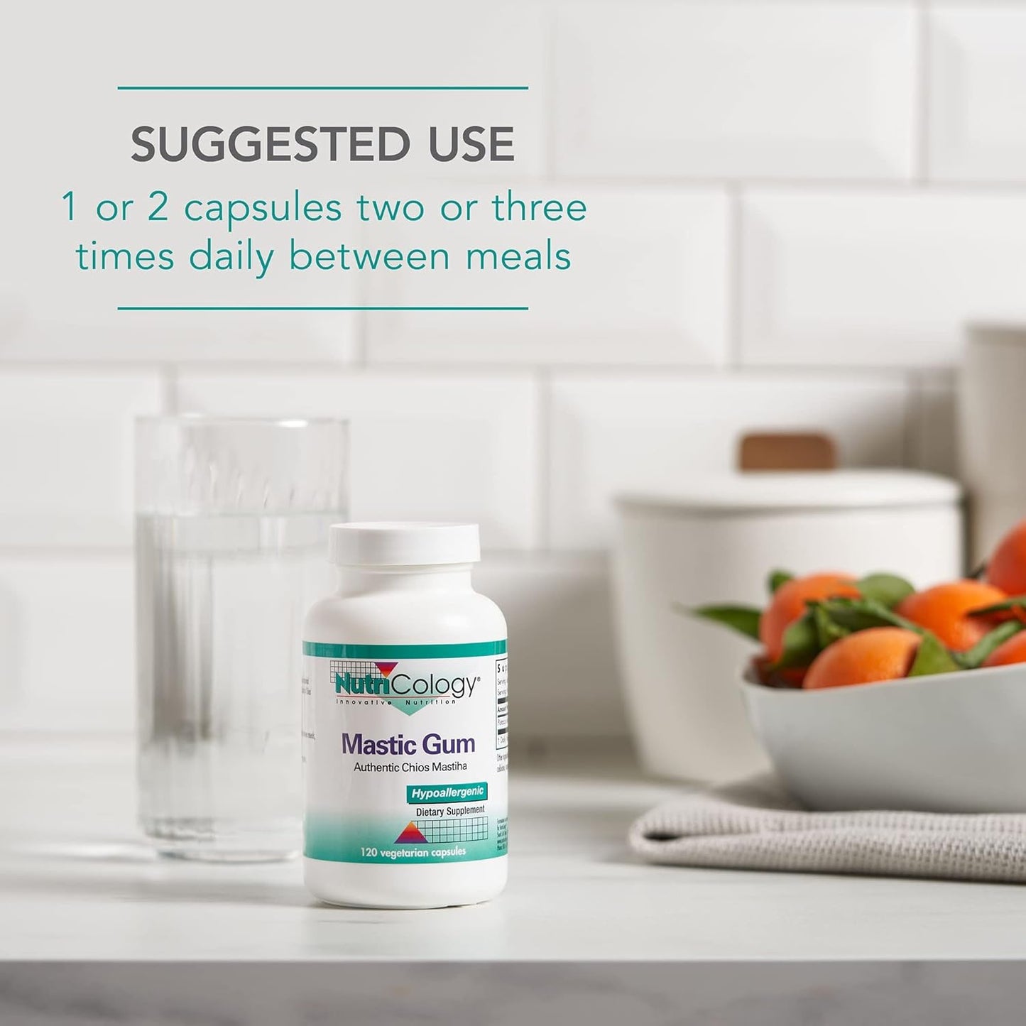 Nutricology Mastic Gum Supplement - Chios Matisha for GI Health, Hypoallergenic Capsules - 120 Count - BoostGo Australia