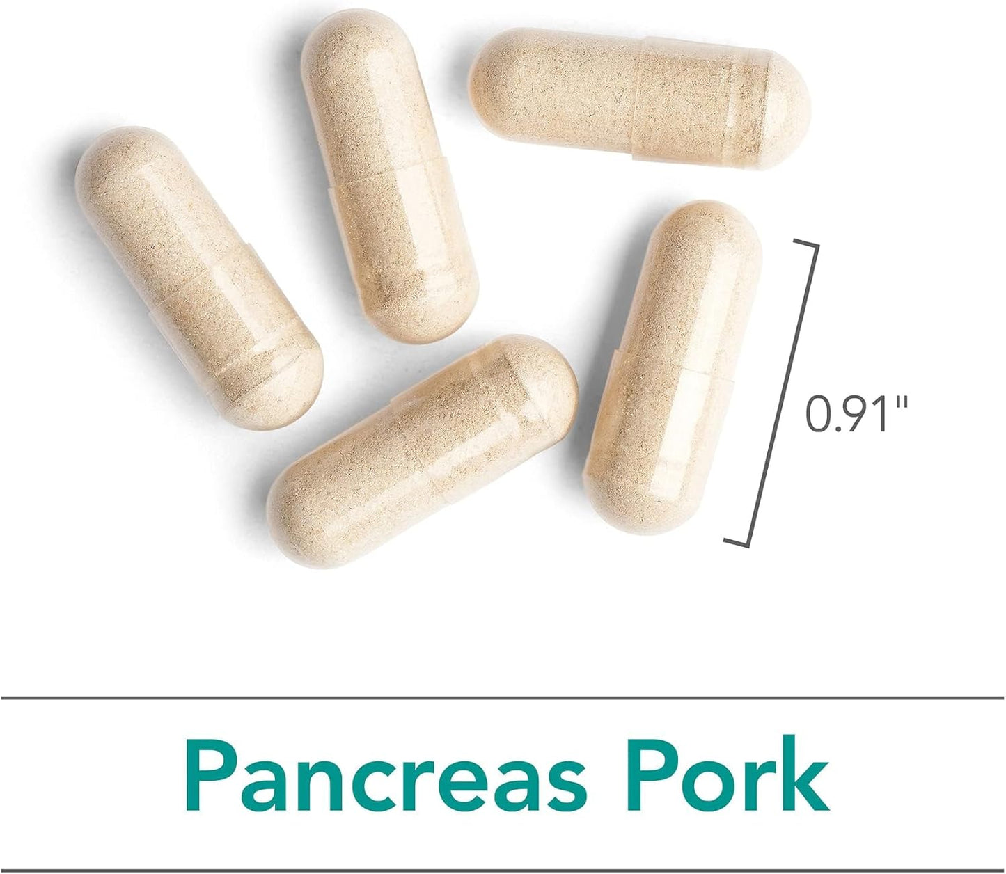Nutricology Pancreas Dietary Supplement - Natural Digestive Support with Enzymes, Pork Glandur, Hypoallergenic, Vegetarian Capsules - 720 Count - BoostGo Australia
