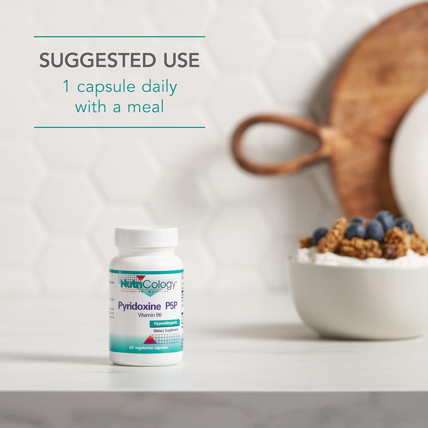 Nutricology Pyridoxine P5P (B-6) Vegicaps 60-count Supplement