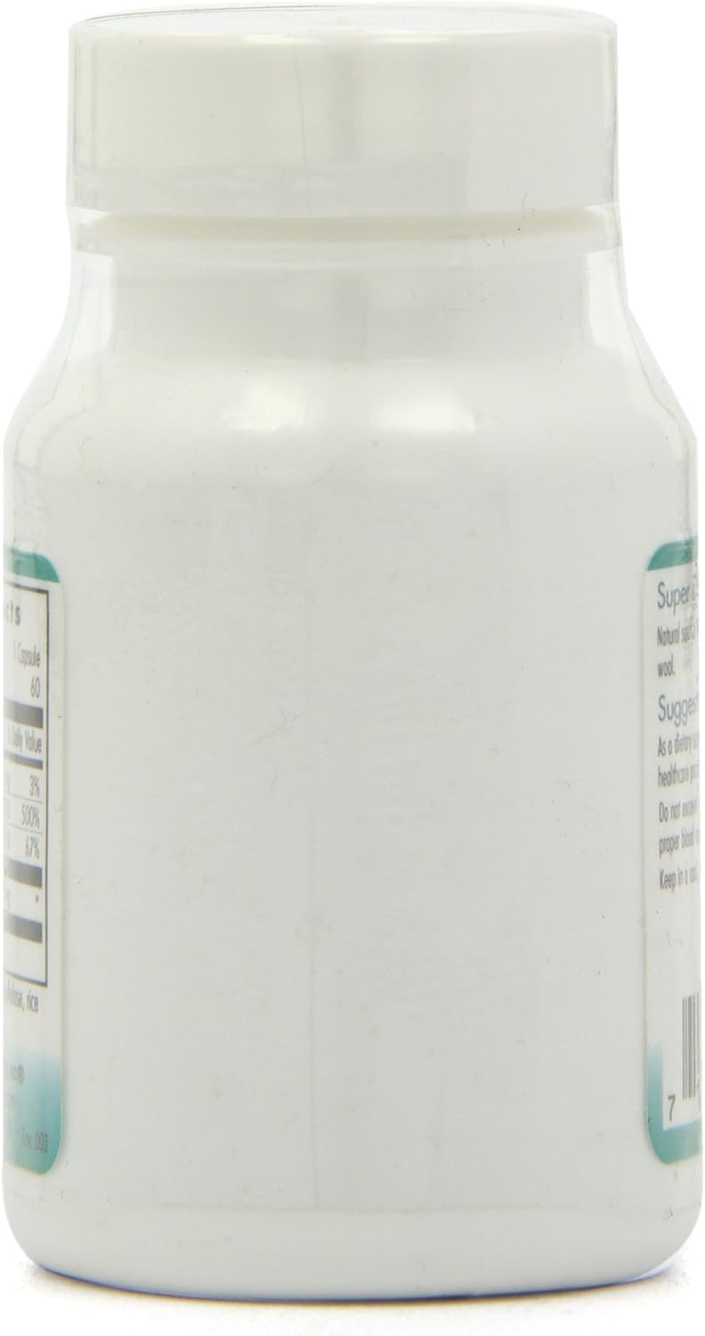 Nutricology Super D3 Vegetarian Capsules - Bone & Immune Support, Cholecalciferol with C & E, Gluten Free - 60 Count