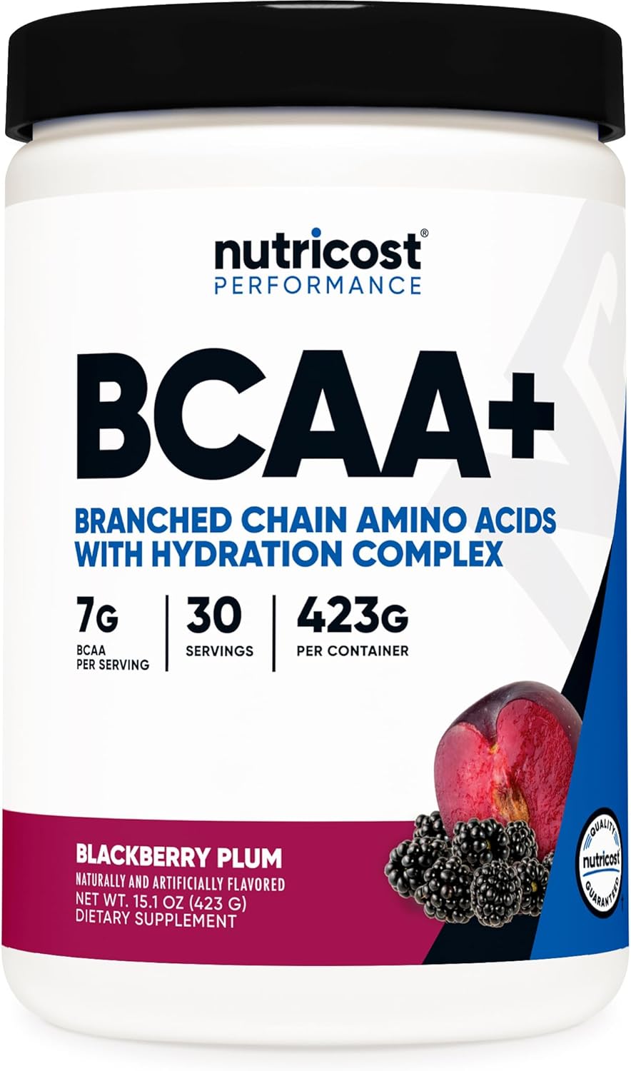 Nutricost BlackBerry Plum BCAA + Hydration Powder - 30 Servings, Gluten-Free, Non-GMO - Amino Acids with Hydration Complex - BoostGo Australia