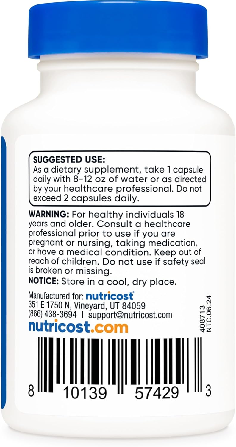 Nutricost Boron 5mg Vegetarian Capsules - Gluten Free, Non-GMO - 30 Count