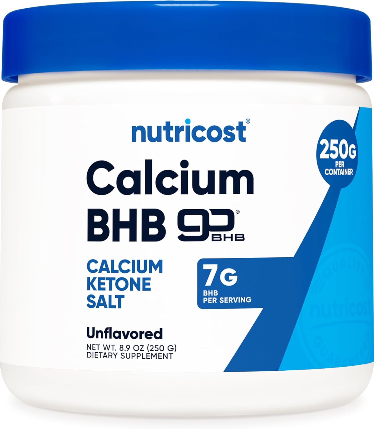 Nutricost Calcium BHB (250g) Unflavored - Calcium Ketone Salt Supplement - GMO-Free and Gluten-Free