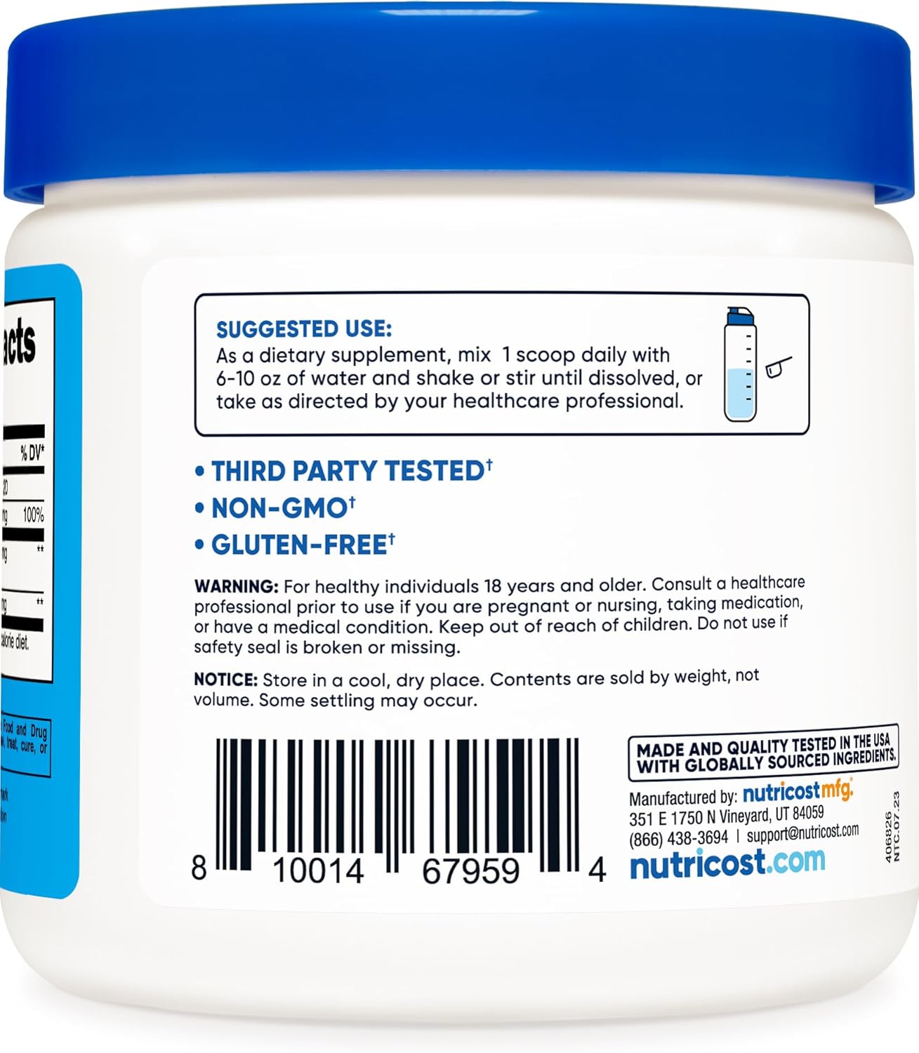 Nutricost Calcium BHB (250g) Unflavored - Calcium Ketone Salt Supplement - GMO-Free and Gluten-Free