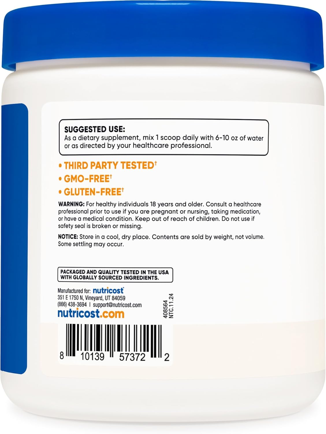 Nutricost CLA Powder 8oz (227g) - Gluten Free, GMO Free Conjugated Linoleic Acid Supplement