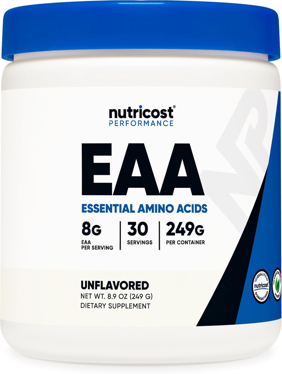 Nutricost EAA Powder 30 Servings - Unflavored Essential Amino Acids - Non-GMO, Gluten Free, Vegetarian Friendly