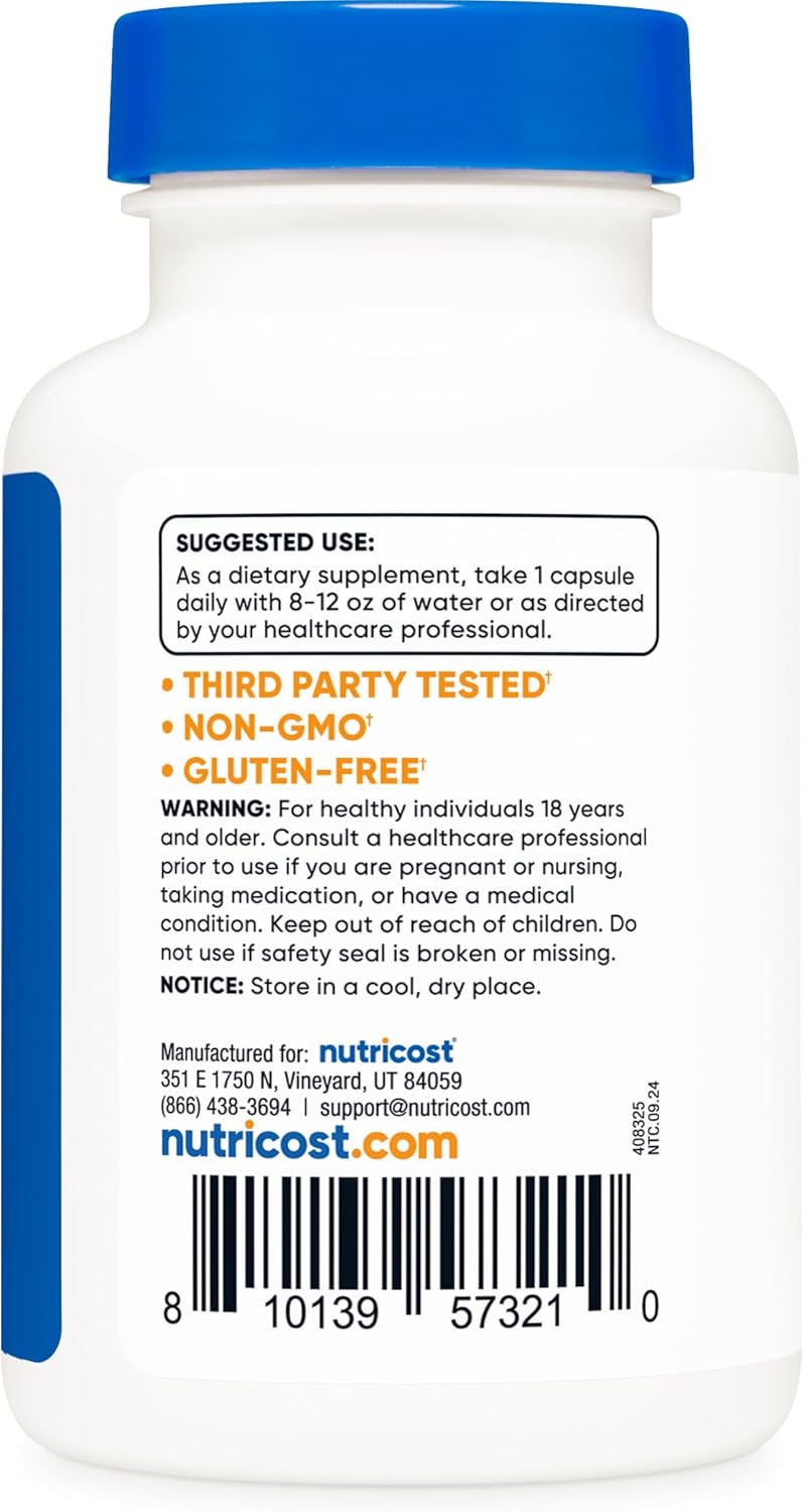Nutricost Lumbrokinase Capsules 150 mg (120 Capsules) - Gluten-Free, Vegan, Non-GMO Formula