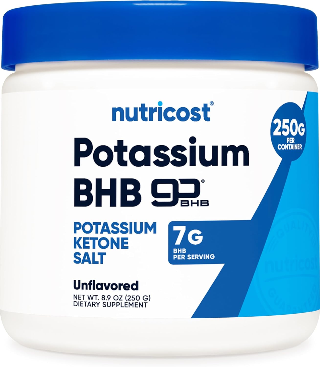 Nutricost Potassium BHB Salts: Exogenous Ketone Supplement with 6.4g Beta-Hydroxybutyrate - 250g