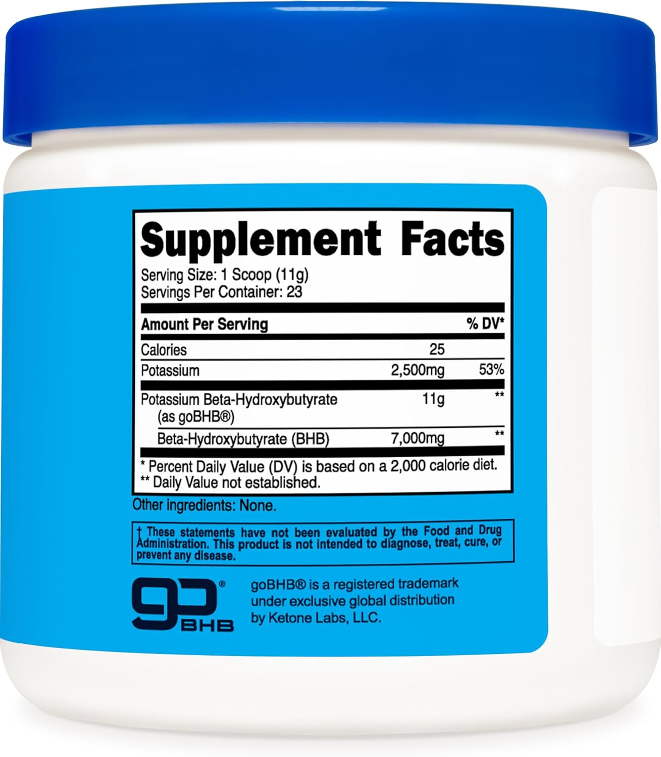 Nutricost Potassium BHB Salts: Exogenous Ketone Supplement with 6.4g Beta-Hydroxybutyrate - 250g