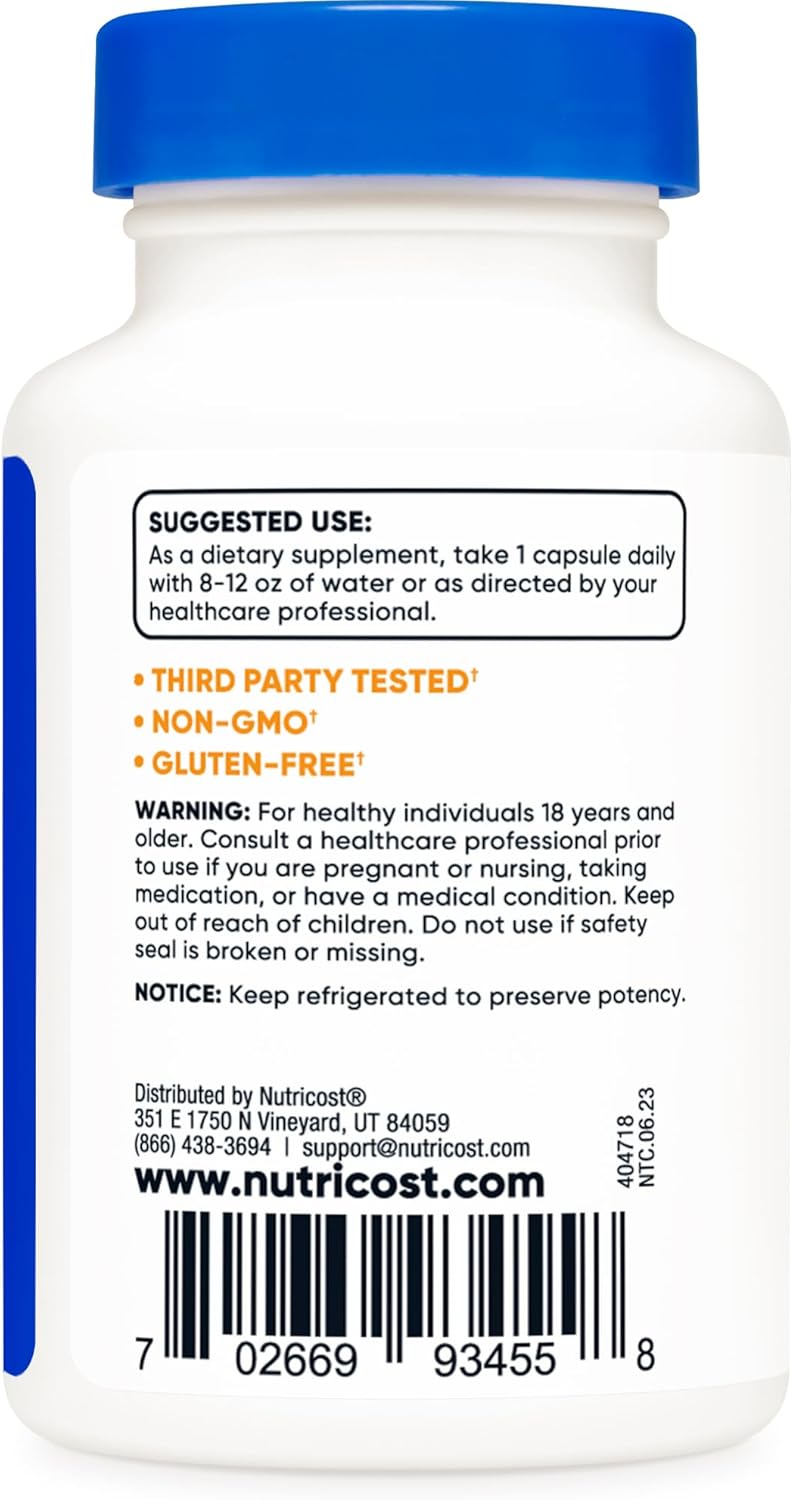Nutricost Probiotic Complex - 50 Billion CFU, 60 Capsules (3 Bottles) - Men and Women's Probiotic - Veggie Caps, Non-GMO, Gluten-Free