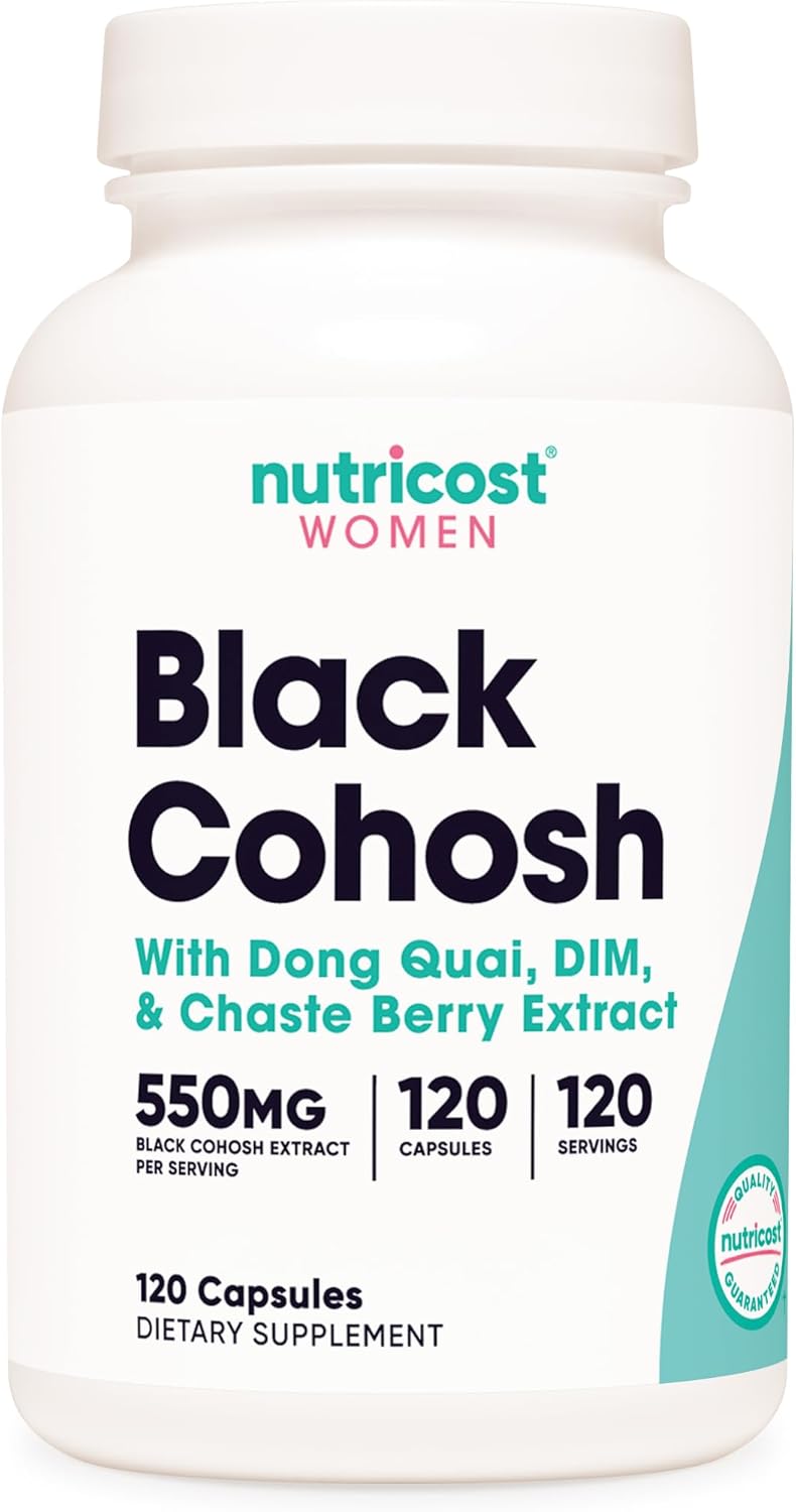 Nutricost Women's Black Cohosh Supplement - 660mg, 120 Capsules with Don Quai, DIM, and Chaste Berry - Non-GMO, Gluten Free, Veggie Caps